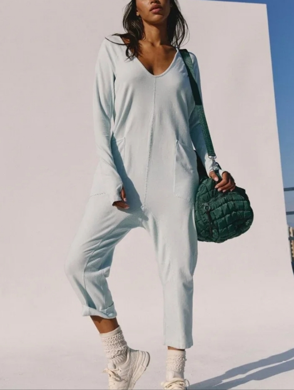Free People Movement  Light Blue Onesie.